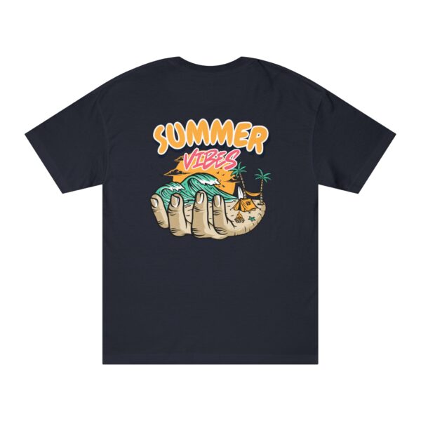 summer vibes unisex classic tee, beach t shirt, vacation outfit, lightweight summer wear, fun graphic tee, gift for beach lovers